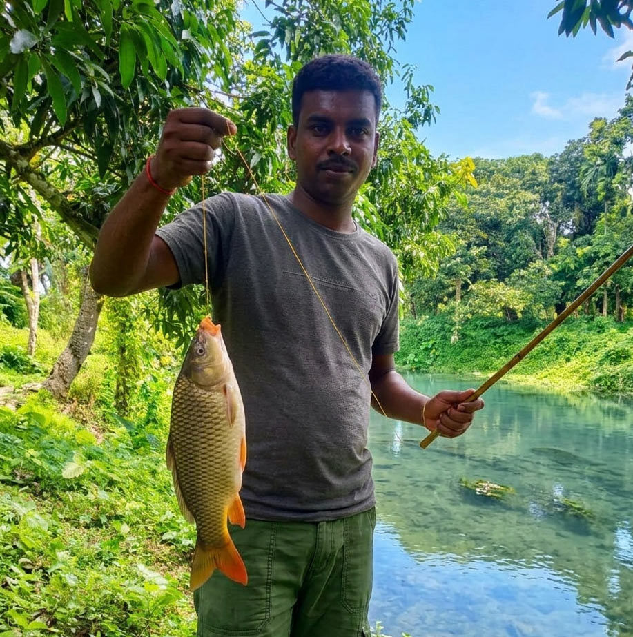 Fishing at Purbasthali